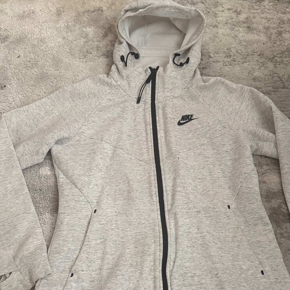 Nike Light Gray Hooded Jacket